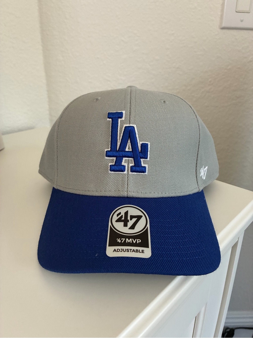47 Two-Tone LA Dodgers Cap - Gray & Royal Blue
